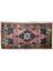 103X202 cm Pembe ve Lacivert Renkli Türk El Dokuma Yün Anadolu Kilim 1