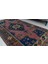 103X202 cm Pembe ve Lacivert Renkli Türk El Dokuma Yün Anadolu Kilim 4