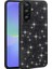 Galaxy A56 Kılıf Parlak Taşlı Tasarım Otnv Pırlanta Kapak - Siyah 1