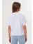 Beyaz Kadın Oversize Çiçek Everything Is Possible Baskılı Tişört 5