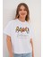 Kadın Beyaz Exclusive Only What I Want Kuş Baskılı Oversize Tişört 1