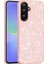 Galaxy A56 Kılıf Parlak Taşlı Tasarım Mbtk Pırlanta Kapak - Gold 2