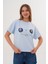 Mavi Kadın Oversize Çiçek Everything Is Possible Baskılı Tişört 2