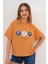 Taba Kadın Oversize Çiçek Everything Is Possible Baskılı Tişört 1