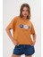 Taba Kadın Oversize Çiçek Everything Is Possible Baskılı Tişört 2
