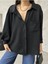 Kadın Yumuşak Dokulu Oversize Basic Gömlek 2
