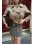 Kemerli Oversize Crop Deri Ceket 4