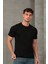 Erkek Slim Fit Bisiklet Yaka %100 Pamuk Dar Kesim Basic Tişört 1