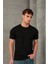 Erkek Slim Fit Bisiklet Yaka %100 Pamuk Dar Kesim Basic Tişört 4