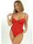 Kırmızı Çizgili Bodysuit - 878 4