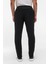 Siyah Slim Düz Jogger Pantolon 5