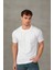 Erkek Slim Fit Bisiklet Yaka %100 Pamuk Dar Kesim Basic Tişört 4