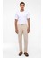 Bej Slim Düz Jogger Pantolon 1