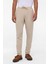Bej Slim Düz Jogger Pantolon 2