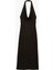 Slim Fit Sırt Dekolteli Derin Degaje Yaka Midi Bodycon Elbise 4