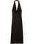 Slim Fit Sırt Dekolteli Derin Degaje Yaka Midi Bodycon Elbise 5
