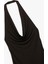 Slim Fit Sırt Dekolteli Derin Degaje Yaka Midi Bodycon Elbise 6