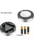 Argesco® Kablosuz Spot Pilli Dokunmatik LED Lamba 3 Ledli Dolap Lambası 3