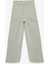 Yüksek Bel Düğmeli Cepli Rahat Kalıp Geniş Paça Denim Pantolon - Culotte Jeans 1