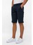 Lacivert Regular Düz Bermuda Şort 3