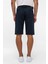 Lacivert Regular Düz Bermuda Şort 5