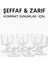 6 Adet Şık Ayaklı 50 ml Tekila & Tatlı Bardağı 4