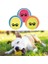Argesco® 3lü Renkli Desenli Tenis Topu Kedi Köpek Oyuncağı 2
