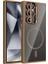 Samsung Galaxy S24 Ultra Kılıf Etro Standlı Kamera Lens Koruyucu Hediye Çöl Titanyum 3