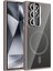 Samsung Galaxy S24 Ultra Kılıf Etro Standlı Kamera Lens Koruyucu Hediye Gri 3