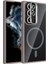 Samsung Galaxy S23 Ultra Kılıf Etro Standlı Kamera Lens Koruyucu Hediye Gri 3