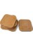 Bambu Kare Çay Tabağı Bardak Altlığı 6'lı Set | Dekoratif ve Doğal Bambu Altlık – Şık ve Dayanıklı Tasarım (10 x 10 cm) 2