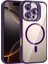 iPhone 16 Pro Max Kılıf Standlı ve Kamera Lens Hediyeli M-Safe Şarj Özellikli Hlp Etro Kapak - Deri 1