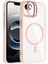 iPhone 16E Kılıf Standlı ve Kamera Lens Hediyeli M-Safe Şarj Özellikli Hlp Etro Kapak - Lacivert 2