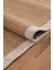 0503-BEJ Kumaş Bordür Sisal Halı Kilim Hav Toz Vermez Kolay Temizlenen Hasır Kilim 3