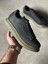 J041 Bağcıklı Ortopedik Taban Erkek Günlük Tırtıklı Cilt Sneaker Spor Ayakkabı Ht Siyah 1