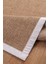 0503-KREM Kumaş Bordür Sisal Halı Kilim Hav Toz Vermez Kolay Temizlenen Hasır Kilim 6