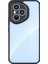 Honor 400 Pro Kılıf Kamera Korumalı Şeffaf Arka Yüzey Hzrv New Roll Kapak - Siyah 1