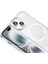 iPhone 13 Kılıf M-Safe Şarj Özellikli Parlayan Simli Saydam Renkli Hzrv Maris Kapak - Şeffaf 4