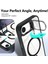 Iphone 16E Kılıf Standlı Mika Magsafe Hassas Butonlu Metal Tuşlu + Kamera Lens Camı Hediyeli Set 3
