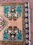 50X85 cm Nostaljik El Dokuma Halı, Pembe-Mavi Renkli, Oriental Desenli Küçük Türk Kilim, Şık Motifli Halı 3