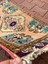 50X85 cm Nostaljik El Dokuma Halı, Pembe-Mavi Renkli, Oriental Desenli Küçük Türk Kilim, Şık Motifli Halı 5