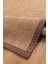0604-KAHVE Kumaş Bordür Sisal Halı Kilim Hav Toz Vermez Kolay Temizlenen Hasır Kilim 6