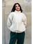 Kadın Polar Peluş Mont - Yumuşak Kürklü Fermuarlı Oversize Ceket - 5194 2