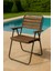 Metal Ahşap Bistro Set Balkon Bahçe Mutfak 3'lü Katlanır Masa Sandalye Seti 3