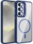 Samsung Galaxy A25 Kılıf Standlı Mika Magsafe Hassas Butonlu Metal Tuşlu + Kamera Lens Camı Hediyeli Set 1