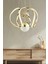 Istanbul Avize Bigiee Ledli Gold Lüx Beyaz Power LED Modern Avize 3