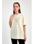 "write Your Heart" Baskılı Tüy Detaylı %100 Penye Süprem T-Shirt 1