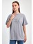 "write Your Heart" Baskılı Tüy Detaylı %100 Penye Süprem T-Shirt 1