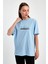 Wisdom Baskılı %100 Penye Süprem Basic Oversize T-Shirt 1