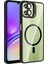 Galaxy A06 Kılıf Standlı ve Kamera Lens Hediyeli M-Safe Şarj Özellikli Tkgn Etro Kapak - Siyah 1